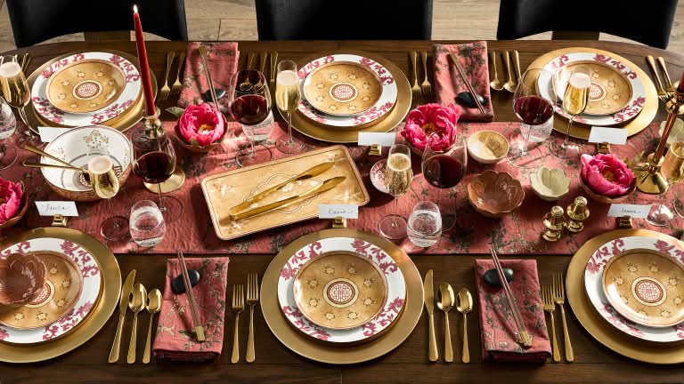 A Golden Lotus Table