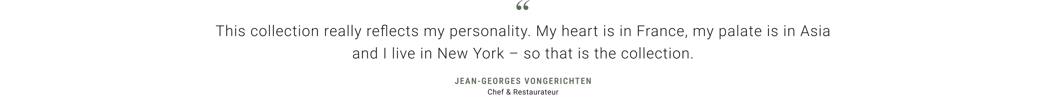 Chef Jean-Georges Vongerichten Quote