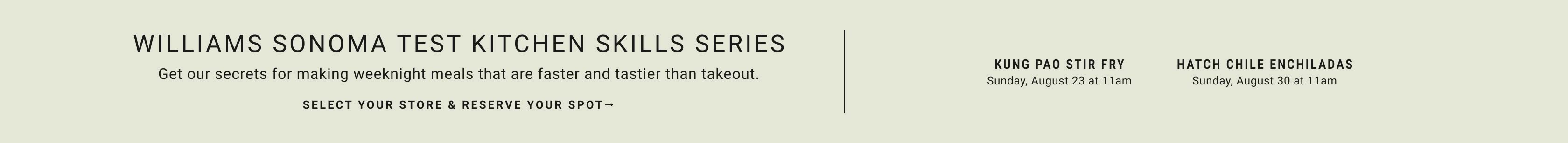 Williams Sonoma Test Kitchen Skill Series