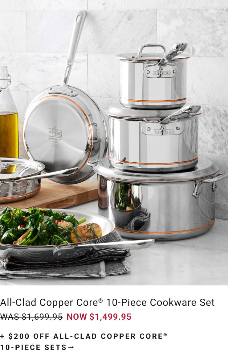 Shop All-Clad Copper Core Cookware