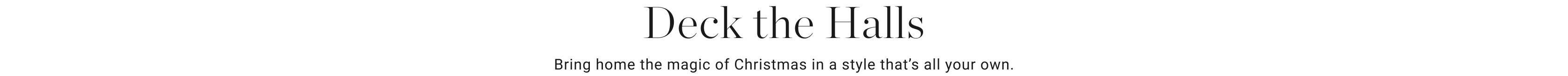 Deck the Halls