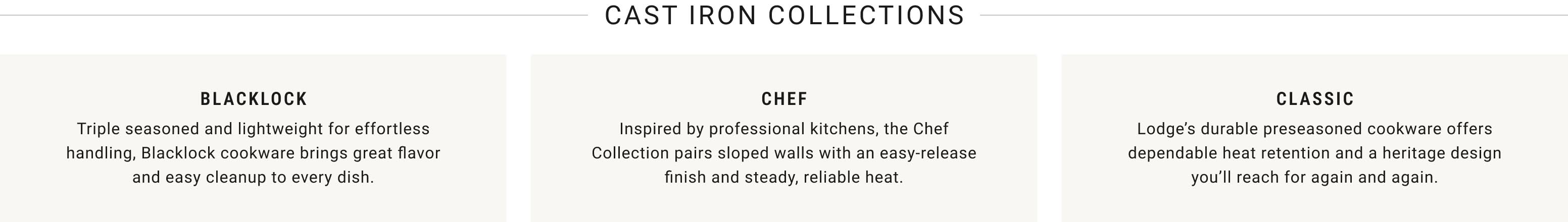 Cast Iron Collections