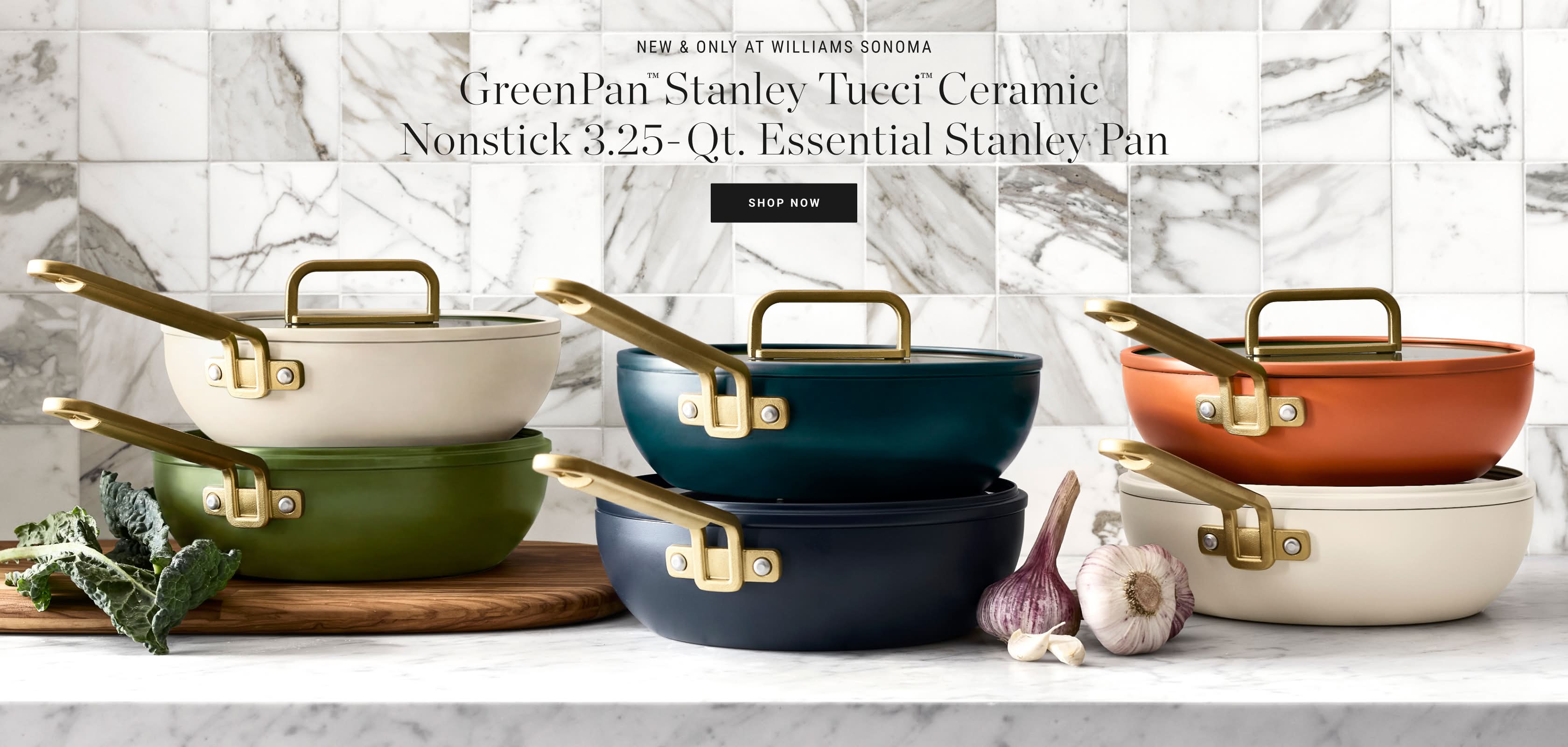 GreenPan™ Stanley Tucci™ Ceramic Nonstick 3.25-Qt. Essential Stanley Pan