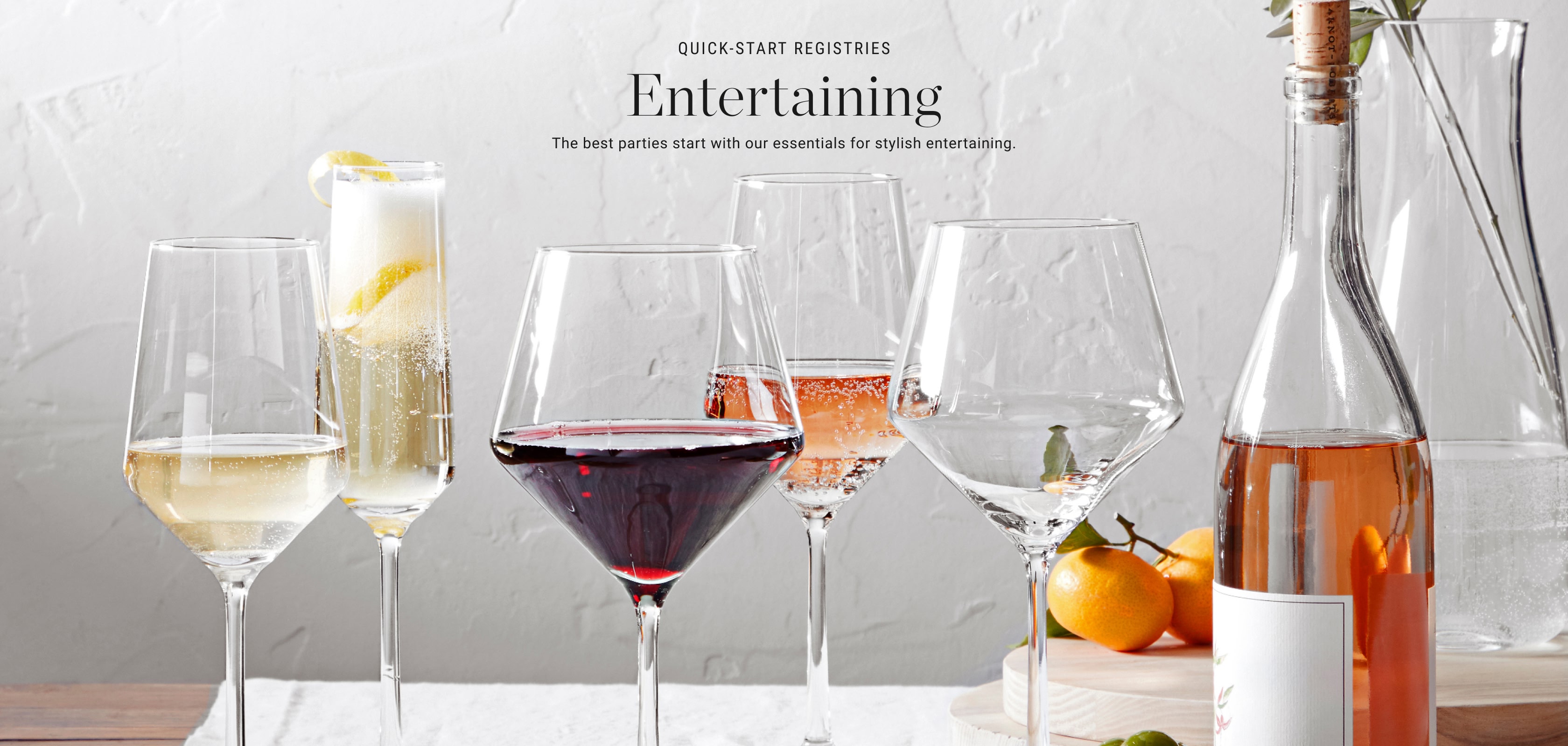 Quick-Start Registries - Entertaining
