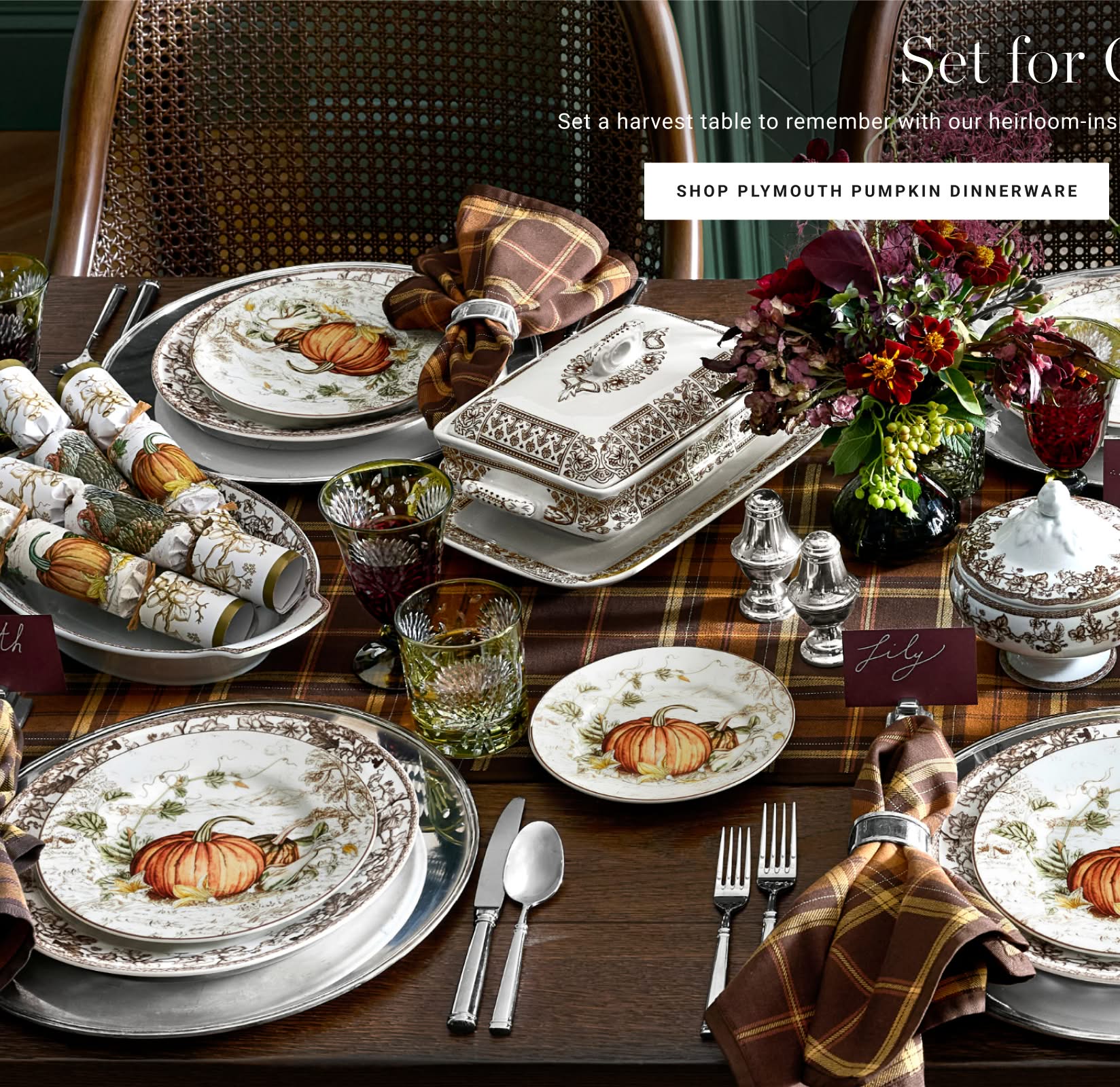 Shop Plymouth Pumpkin Dinnerware