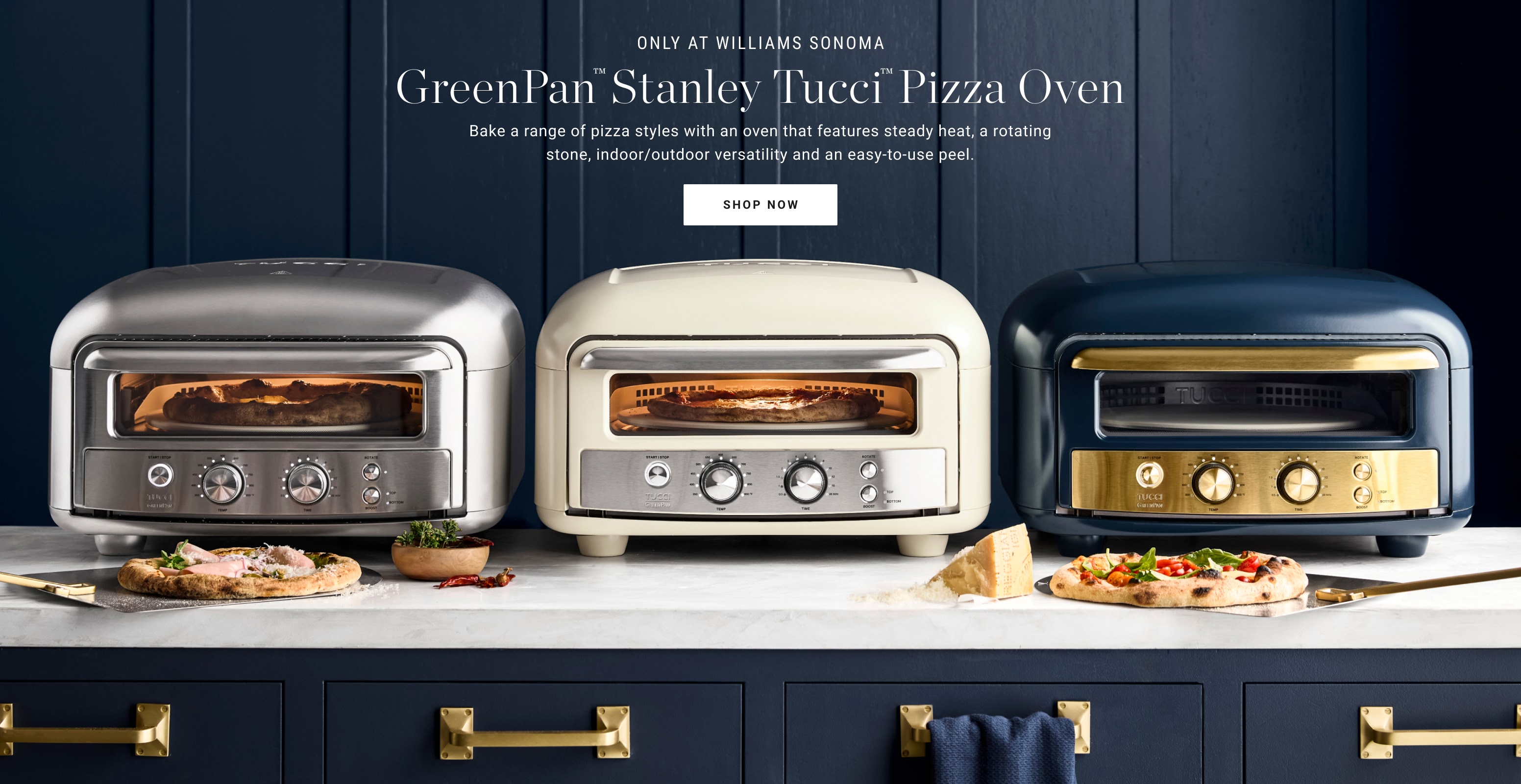 Shop GreenPan™ Stanley Tucci™ Indoor-Outdoor Pizza Oven