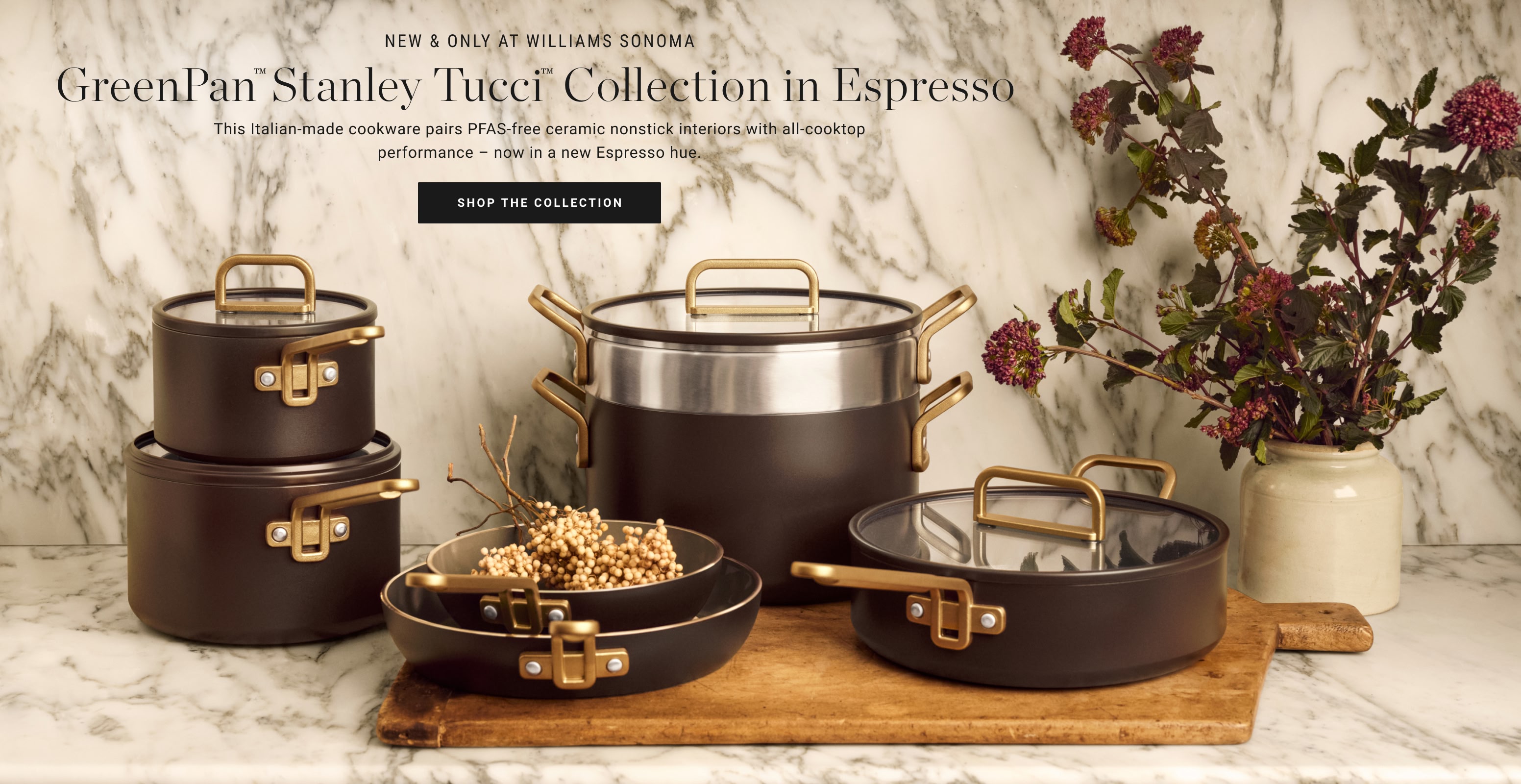 GreenPan™ Stanley Tucci™ Collection in Espresso
