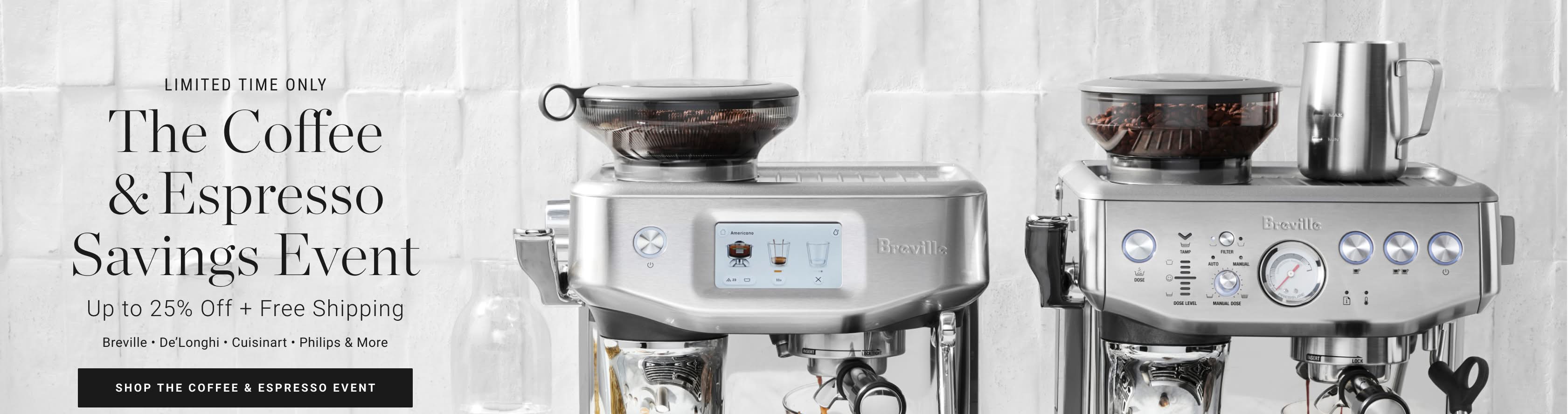 Shop The Coffee & Espresso Savings Event