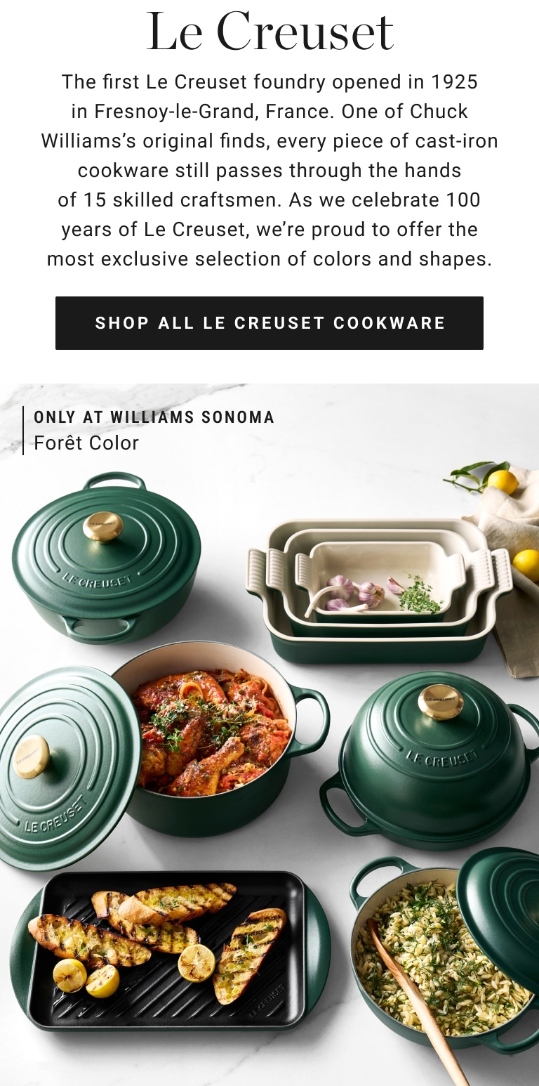 Le Creuset Cookware: Quality Pots & Pans | Williams Sonoma