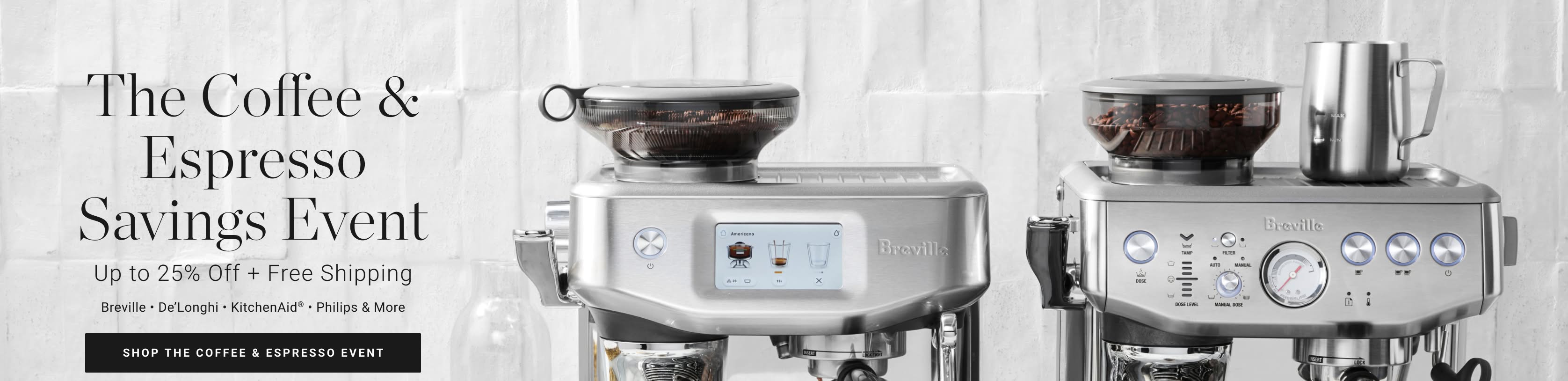 Shop The Coffee & Espresso Savings Event