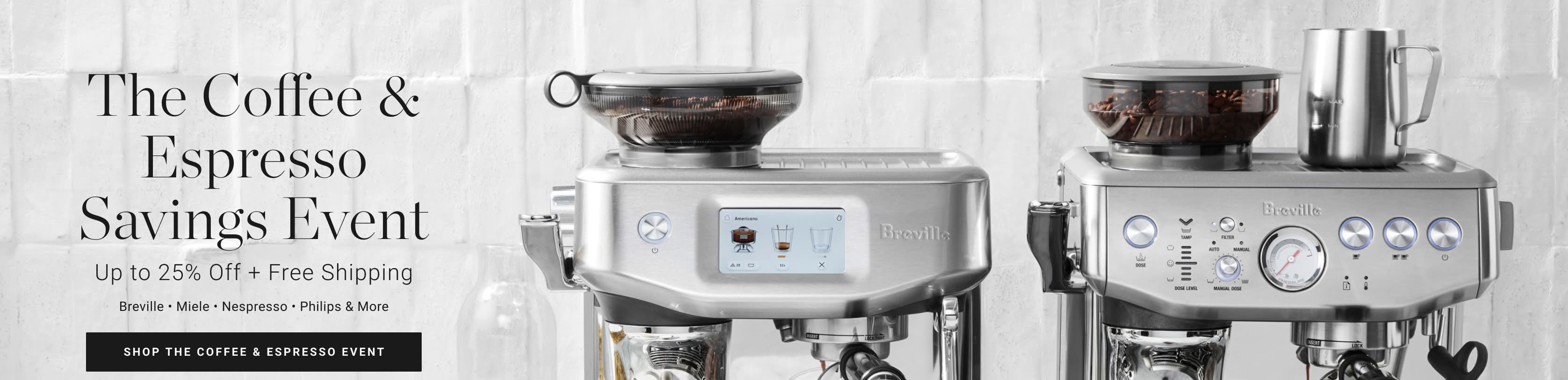 Shop The Coffee & Espresso Savings Event