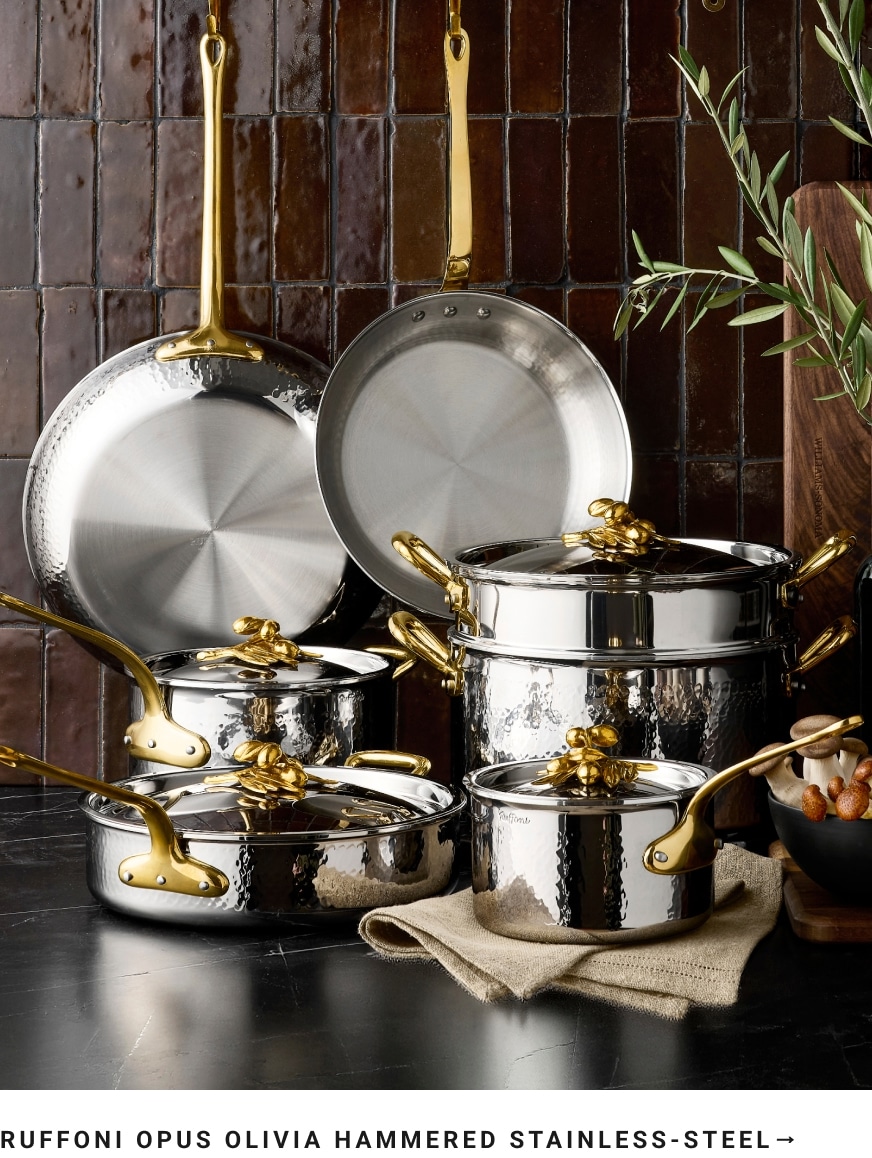 Shop Ruffoni Opus Olivia Hammered Stainless-Steel Cookware