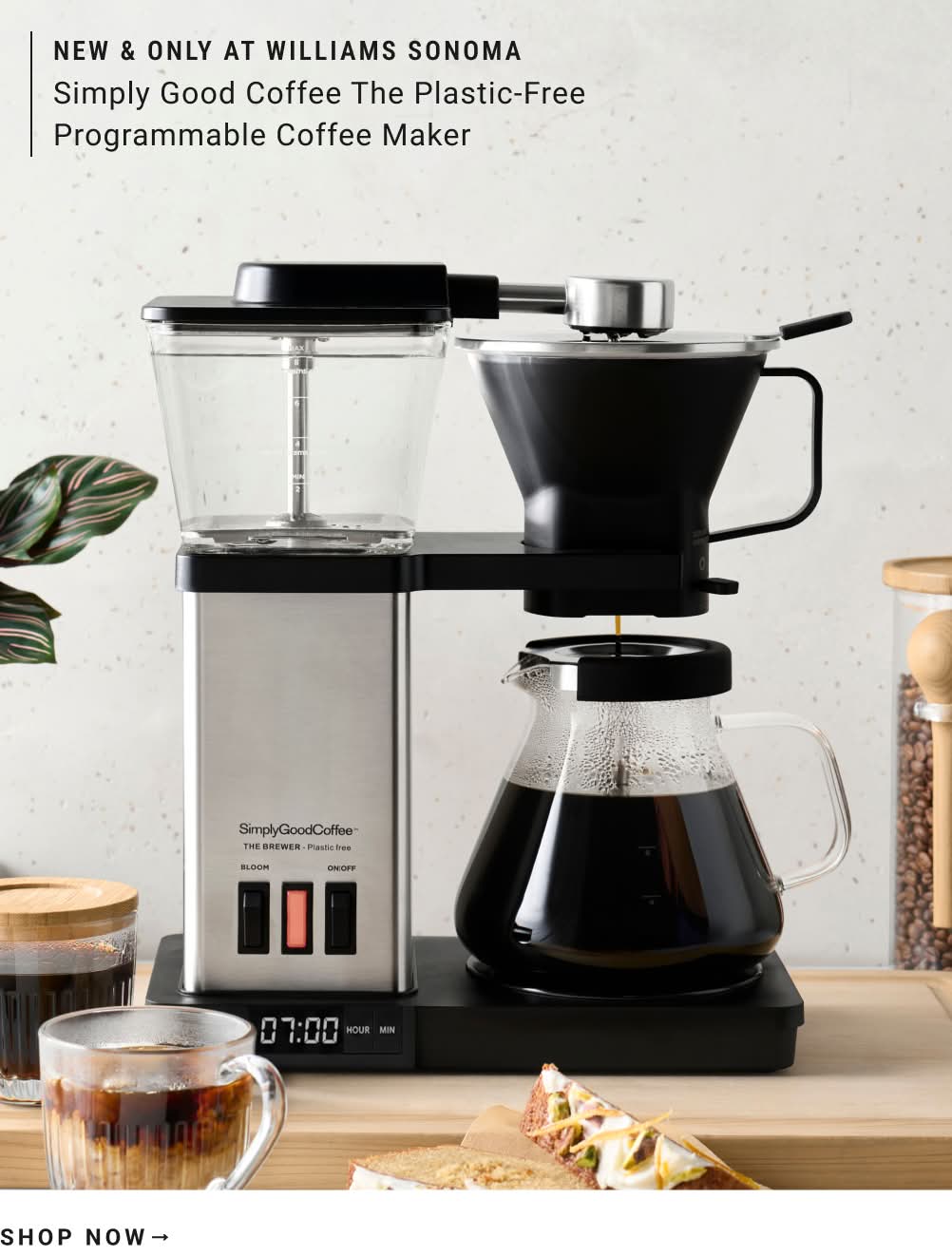 Shop Simply Good Coffee The Plastic-Free Programmable Coffee Maker