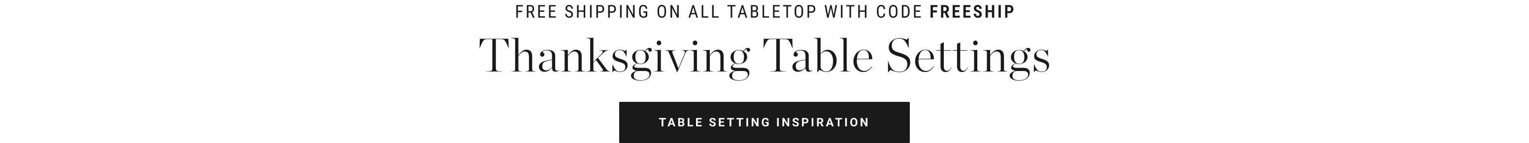 Table Setting Inspiration