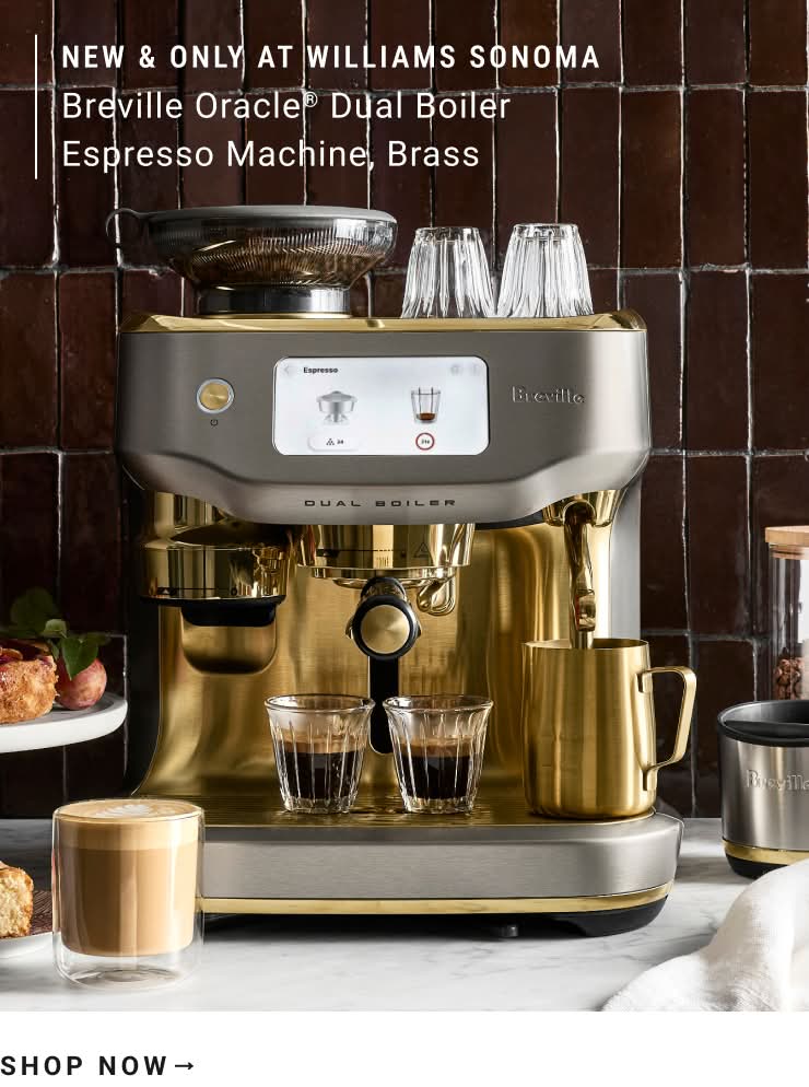 Shop Breville Oracle Dual Boiler Espresso Machine, Brass