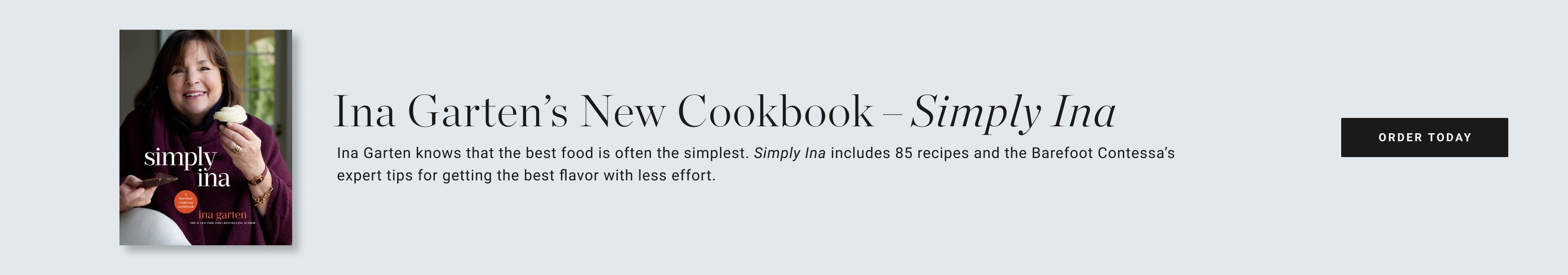 Ina's New Cookbook – Simply Ina