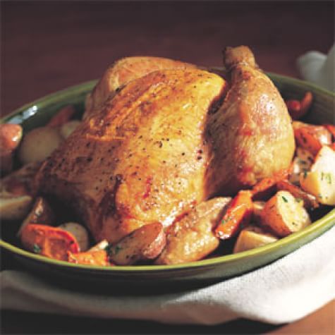 Brined Roast Chicken with Wine Jus | Williams Sonoma