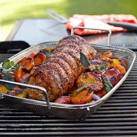 Grilled Pork Loin With Peaches Williams Sonoma