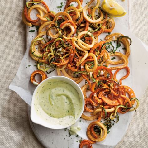 Sweet Potato and Zucchini Haystack-image