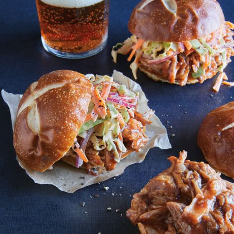 Slow-Cooker Pulled Pork Sliders with Spicy Slaw-image