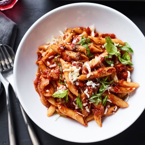 Instant Pot Pasta with Tomato, Basil and Mozzarella-image