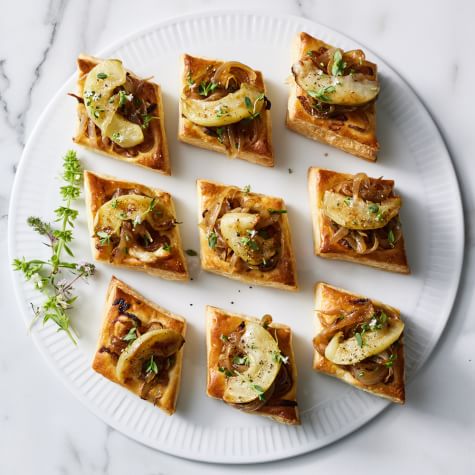 Caramelized Onion and Apple Tarts with Gruyère and Thyme | Williams Sonoma