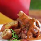 Braised Lamb Shanks with Roasted Potatoes