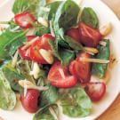 Baby Spinach Salad with Roasted Strawberries