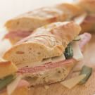 Baguette with French Ham, Gruyère and Cornichons