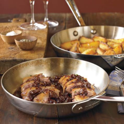 Seared Duck Breasts with Cherry-Port Sauce | Williams Sonoma