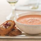 Cream of Tomato Soup with Pancetta