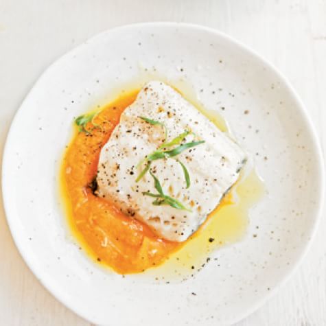 Roasted Black Cod with Carrot-Tarragon Puree | Williams Sonoma