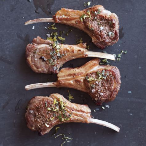 Panfried Lamb Chops with Lemon-Mint Gremolata | Williams Sonoma