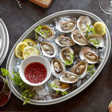 Oysters on the Half Shell with Tarragon Mignonette | Williams Sonoma