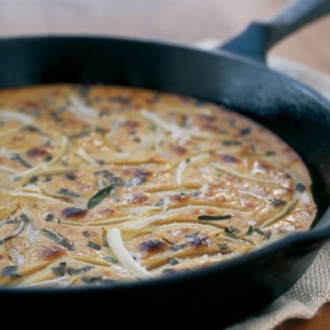 Farinata with Herbs and Onions | Williams Sonoma