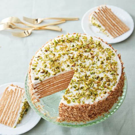 Pistachio Cake  Lodge Cast Iron