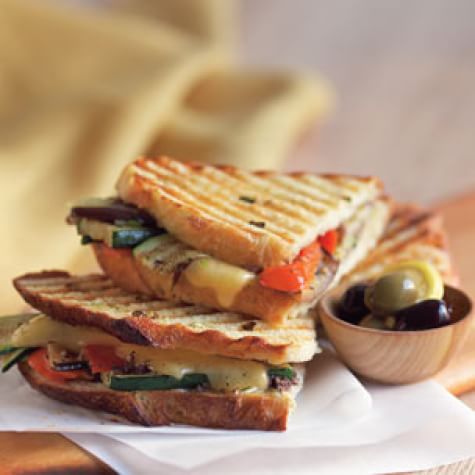 Grilled Vegetable and Cheese Panini