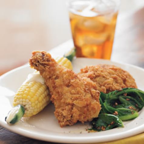Southern Fried Chicken with Corn on the Cob