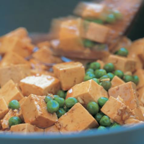 Spicy Tofu with Peas