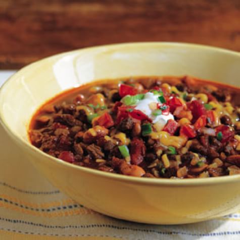 Beef Chili with Masa Harina in a Stovetop Pressure Cooker