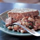 Seared Ahi Tuna with Warm White Bean Salad