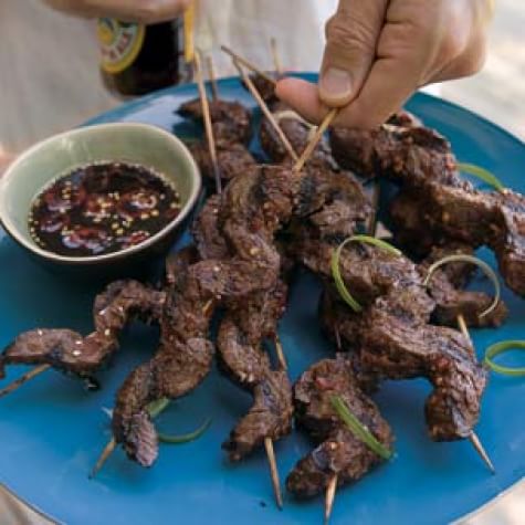 Beef Satay with Ginger Dipping Sauce