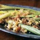 Leeks with Buttered Bread Crumbs