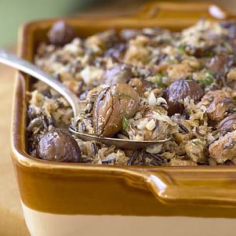 Wild Rice and Chestnut Dressing