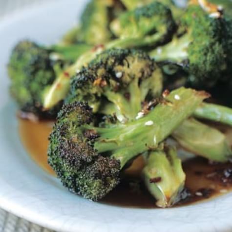 Broccoli with Soy, Rice Vinegar and Sesame Seeds