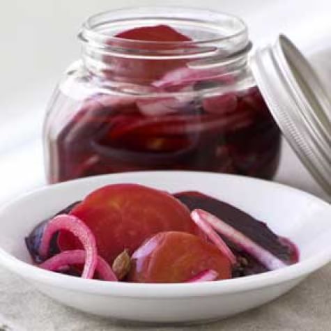 Pickled Red and Gold Beets