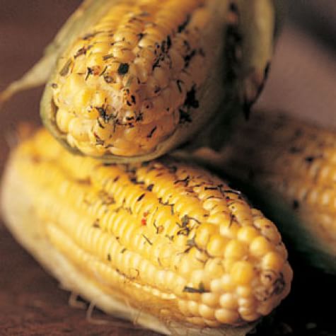 Grilled Corn with Seasoned Butters