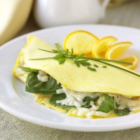 Spinach and Gruyère Omelette