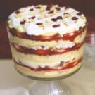 English Trifle with Pears and Dried Cherries