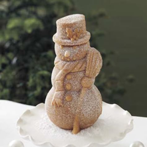 Wilton - Christmas Cake Pan - Snow Man , Christmas Tree, Ginger Girl & Boy